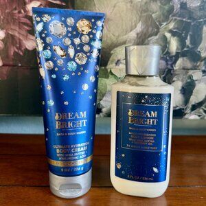 NEW 2-Pc DREAM BRIGHT Body Cream & Body Lotion Full Size 8oz Bath & Body Works